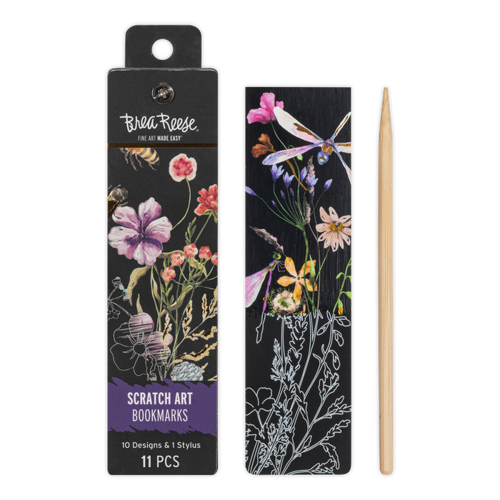 Florals Scratch Art Bookmark