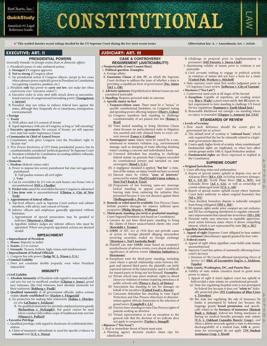 Constitutional Law Reference Guide