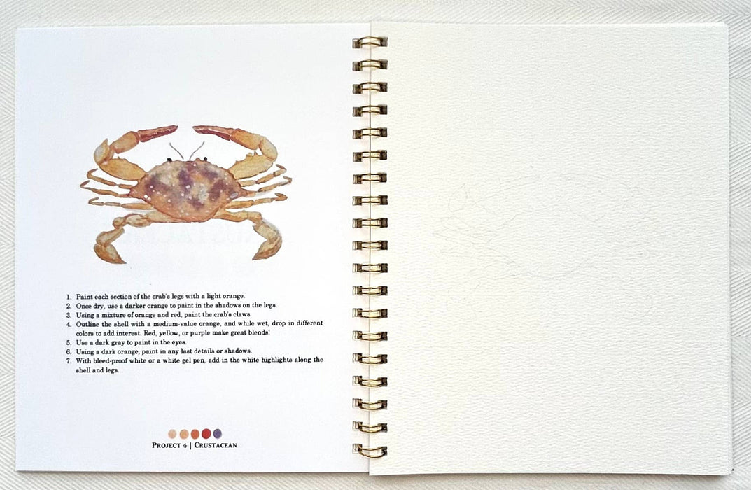 By The Sea Watercolor Workbook