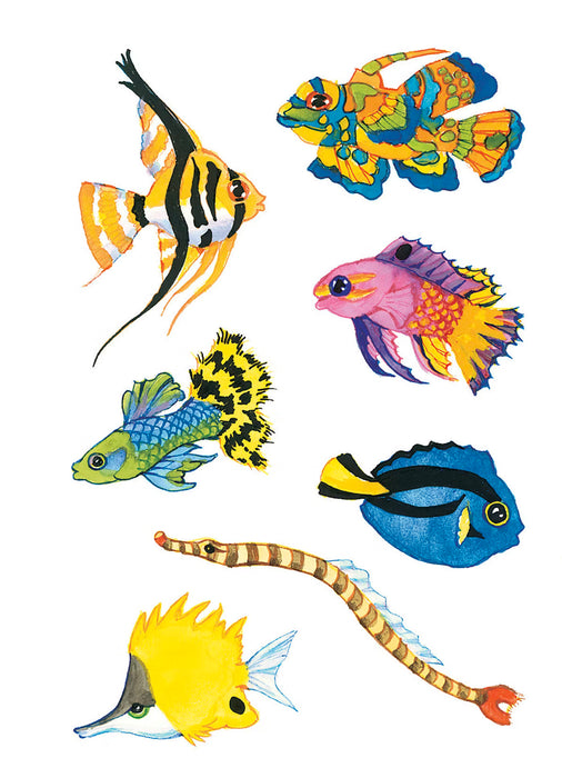 Tropical Fish: Glitter Stickers