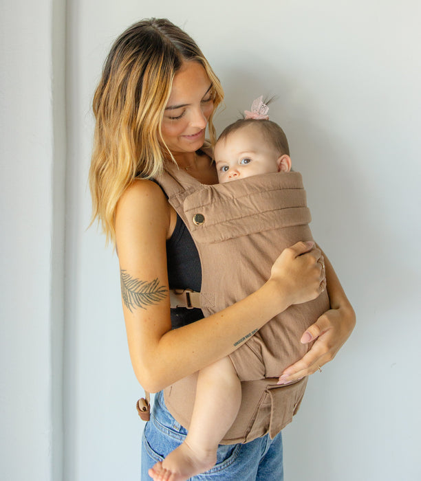 Monroe x Coco Desert - Cotton Linen Baby Carrier (7-35 lbs)