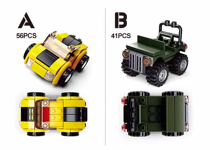Builder Cars Brick Set