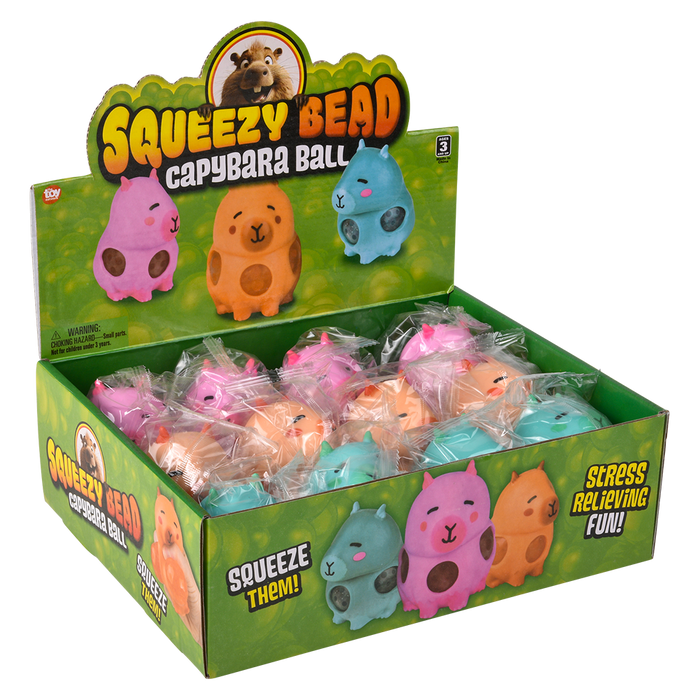 3.5" Squeezy Bead Capybara
