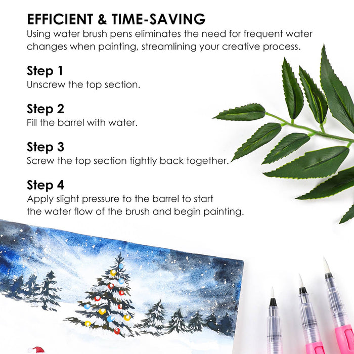 Water Brush Pen Set Of 3