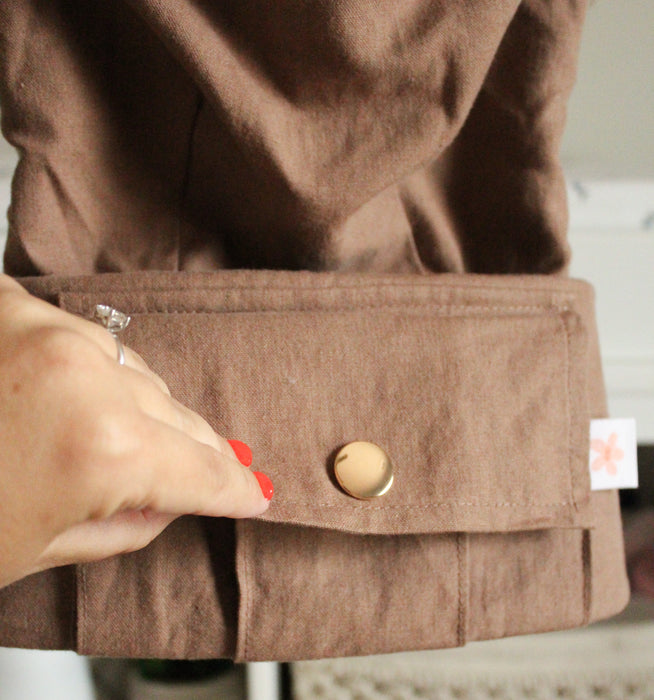 Monroe x Coco Desert - Cotton Linen Baby Carrier (7-35 lbs)