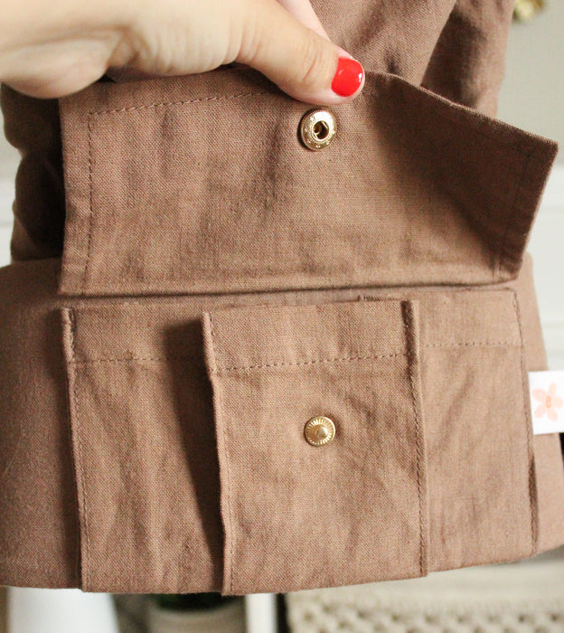 Monroe x Coco Desert - Cotton Linen Baby Carrier (7-35 lbs)