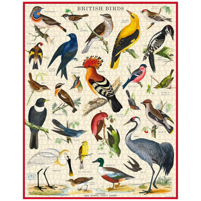 Vintage British Birds Puzzle