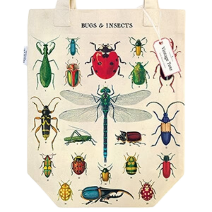 Vintage Bugs & Insects Tote Bag