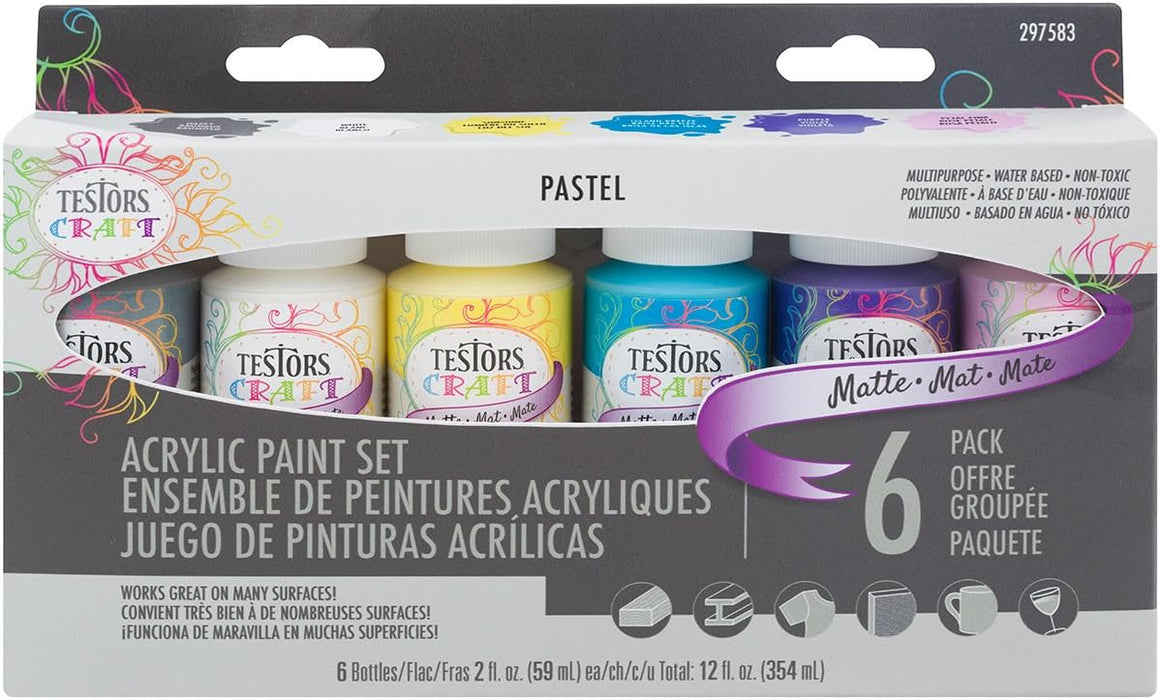 Acrylic Paint Set, 6pk Matte