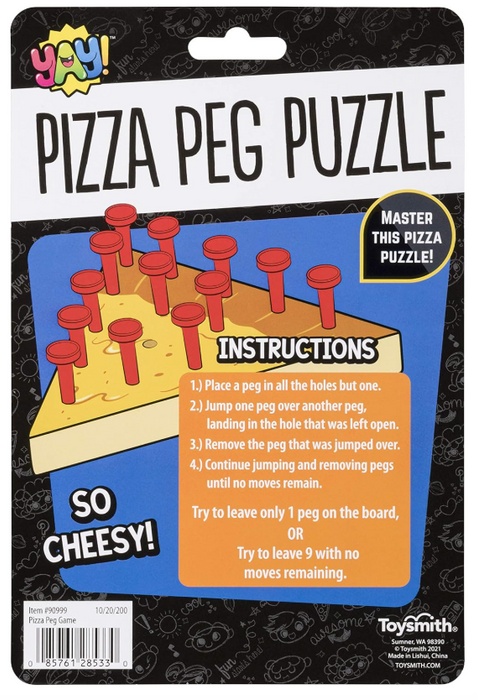 YAY! Pizza Puzzle Peg Game