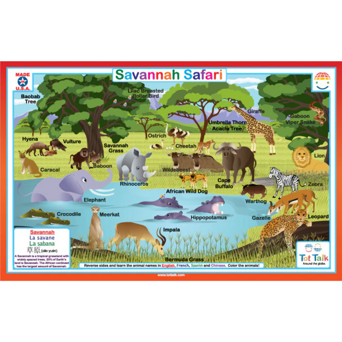 Savannah Safari Placemat TT