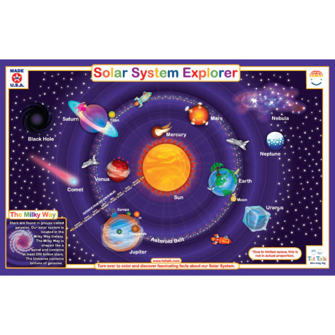 Solar System Placemat TT - Explore planets with this fun solar system ...