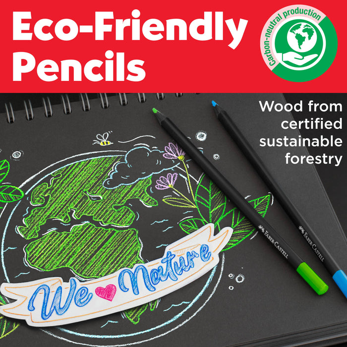 50 Black Edition Colored Pencils