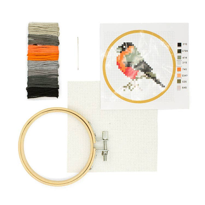 Mini Bird Cross Stitch Embroidery Kit