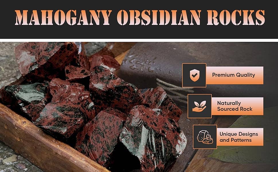 Obsidian Mahogany Rocks 1 lb