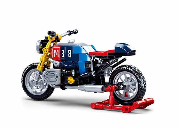 Colorful Motorcycle Brick Kit