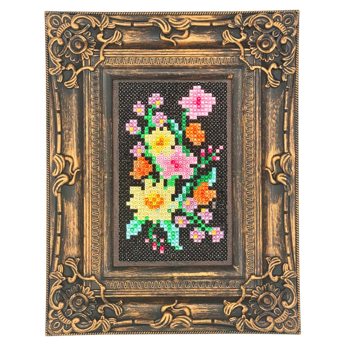 Flowers Frame Gem Art