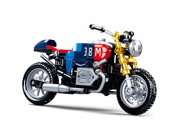 Colorful Motorcycle Brick Kit