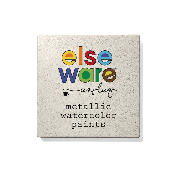 9 Metallic Watercolors, Portable