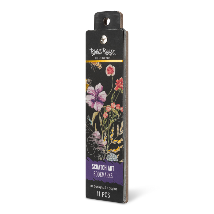 Florals Scratch Art Bookmark
