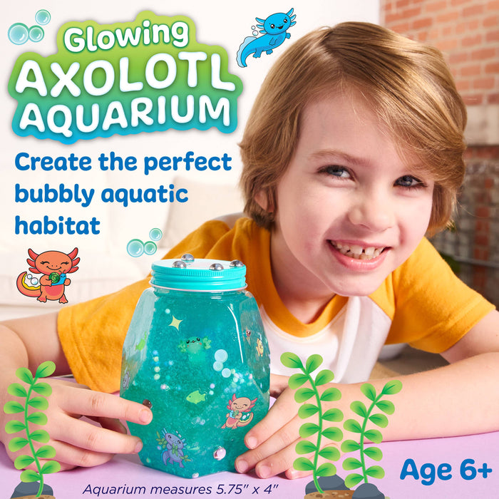Make an Axolotl Glowing Aquarium