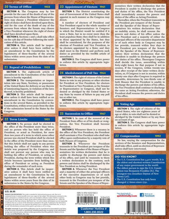 U.S. Constitution Study Guide