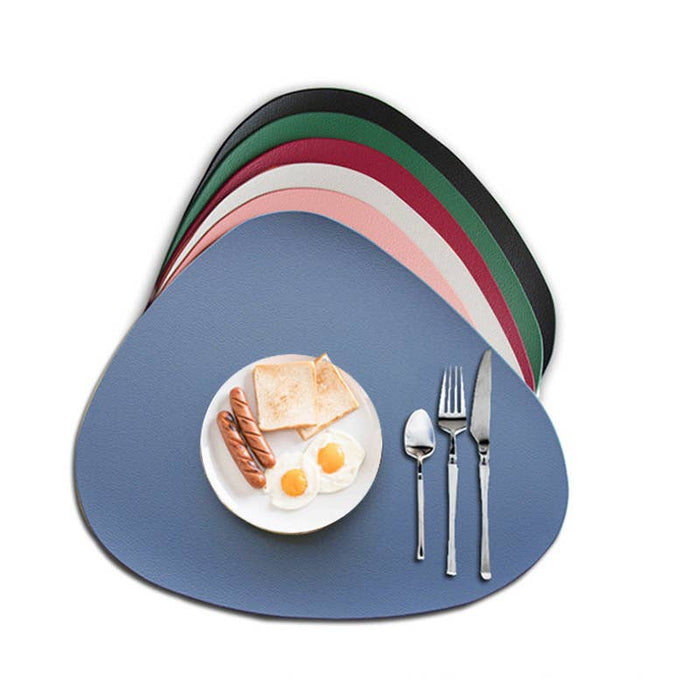 Leather Placemats for Table, Heat resistant Nonslip: Brown