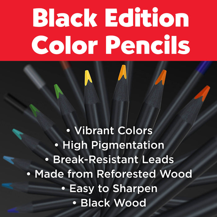 24 Black Edition Colored Pencils