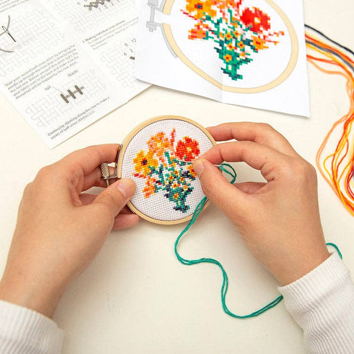 Flowers Mini Cross Stitch