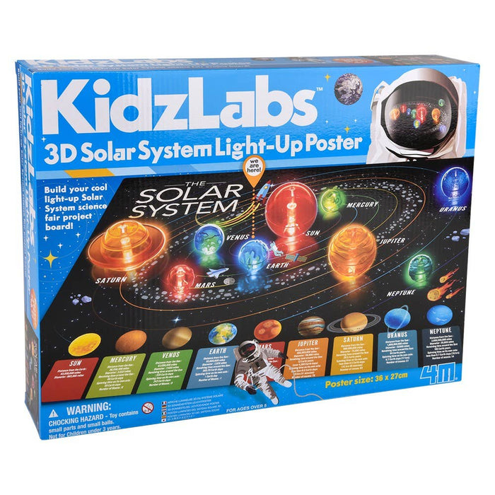 3D Solar System Light-Up Poster