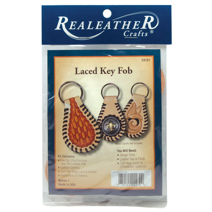 Leather Key Fob - Plain