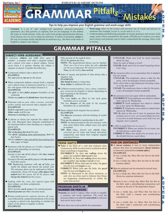 Grammar Pitfalls & Mistakes Guide