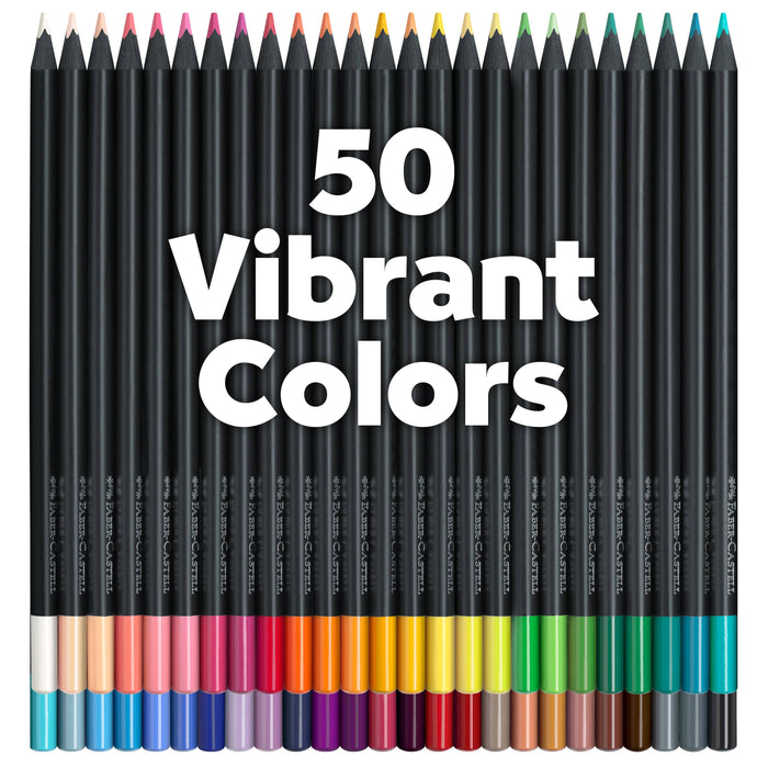 50 Black Edition Colored Pencils