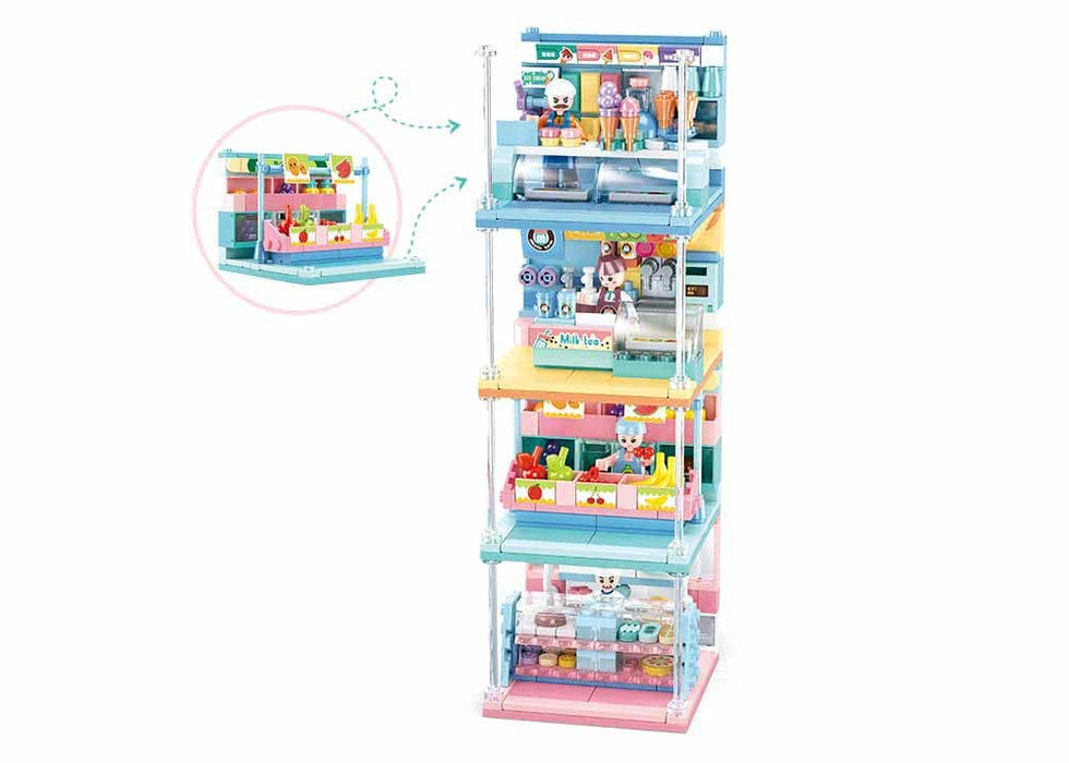 Food Shop Building Brick Set