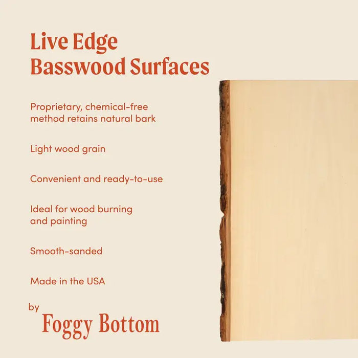Basswood 7-9" Plank