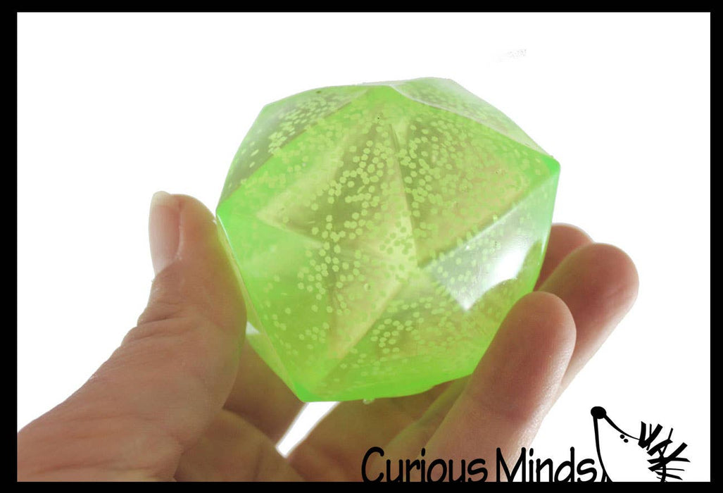 Polyhedron Diamond Shaped Ball - Glow in the Dark