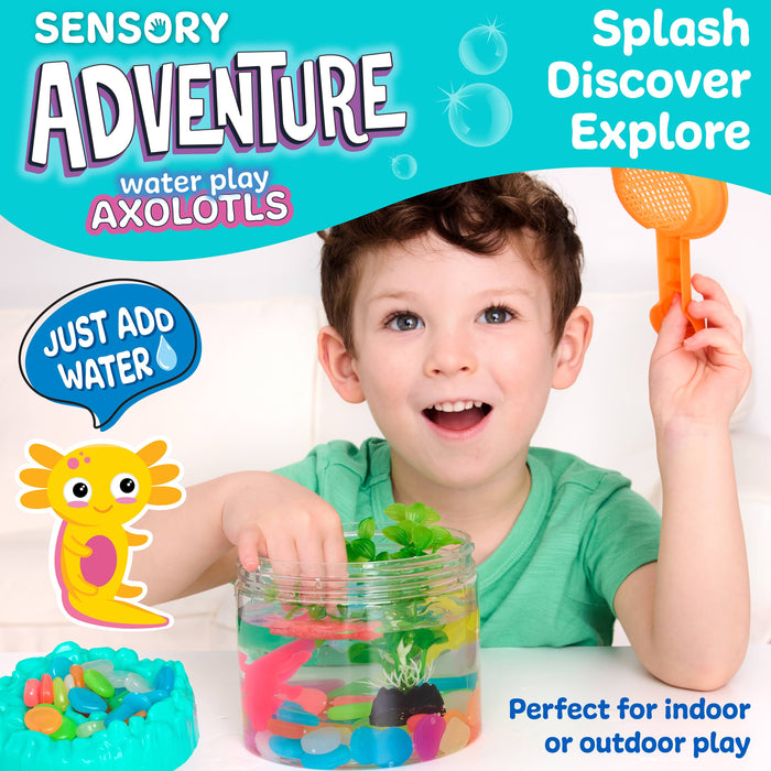 Sensory Water Play Axolotls