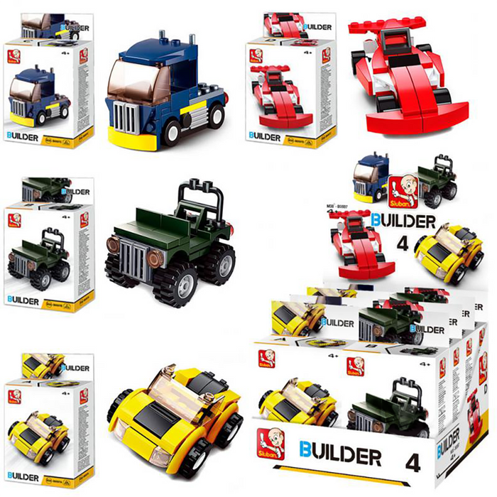Builder Cars Brick Set