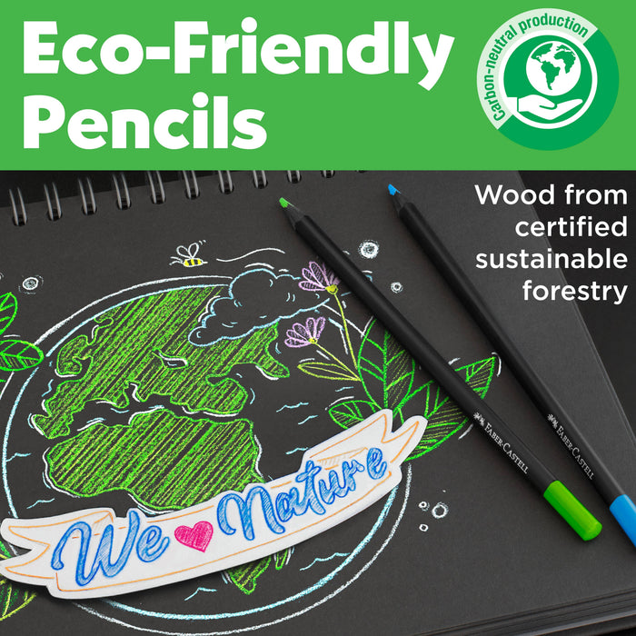 Tin of 100 Black Edition Colored Pencils