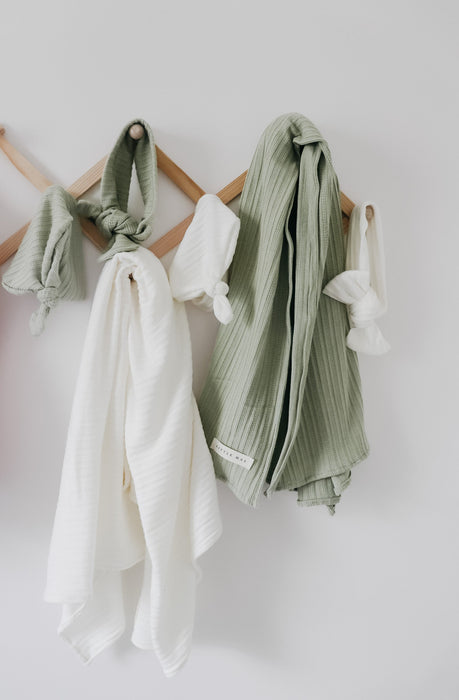 Cloud Knit Pointelle Stretch Swaddle