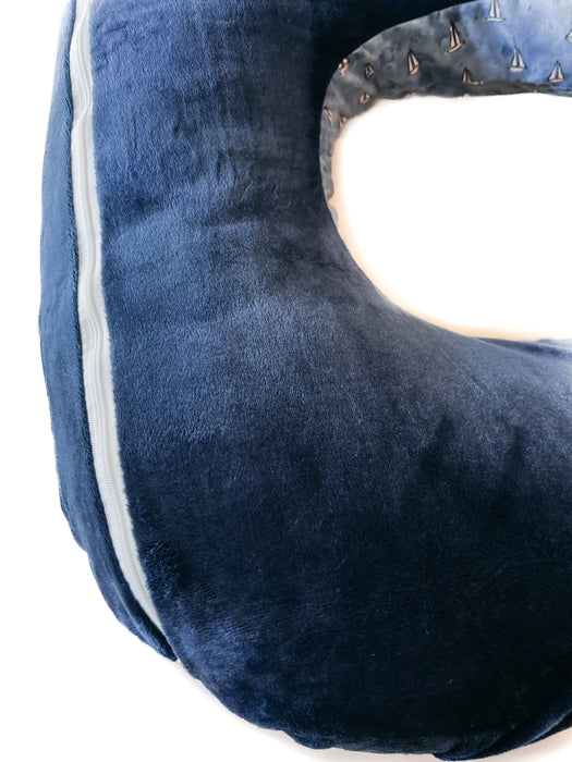 Sailboat Nursing Pillow Cover