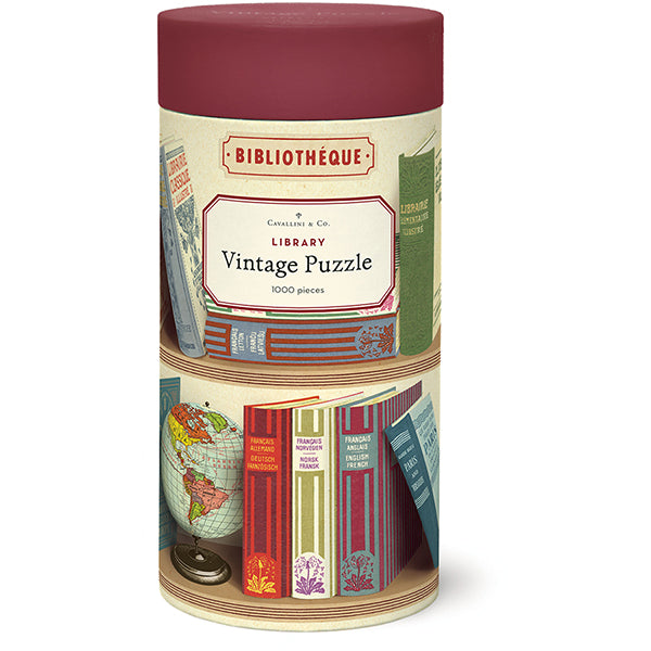 Library Books Vintage Puzzle