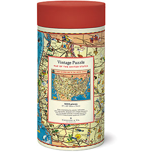 USA  Map Vintage Puzzle