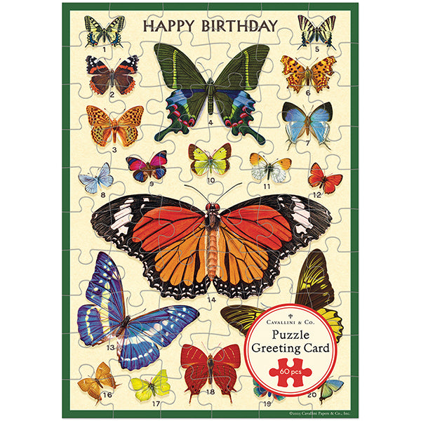 Birthday Butterflies Puzzle Greeting Card