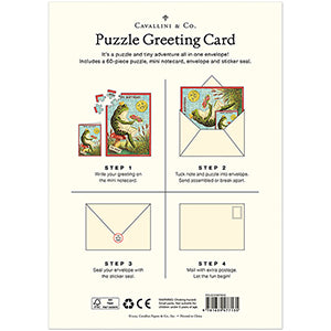 Frog Birthday Puzzle Greeting Card