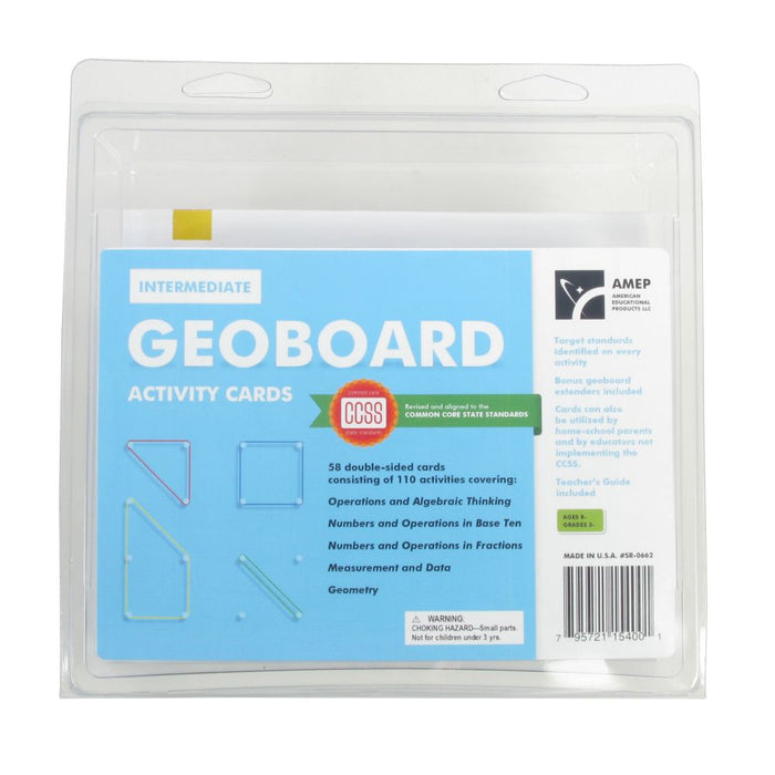 Geoboard Activity Cards Intermediate