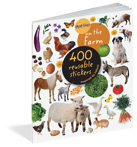 400 Reusable Stickers on the Farm
