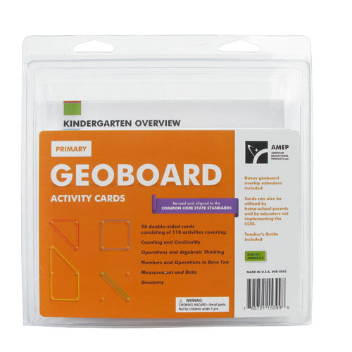 Geoboard Activity Cards Primary