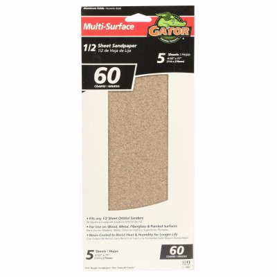 Sandpaper 60grit 1/2 sheet