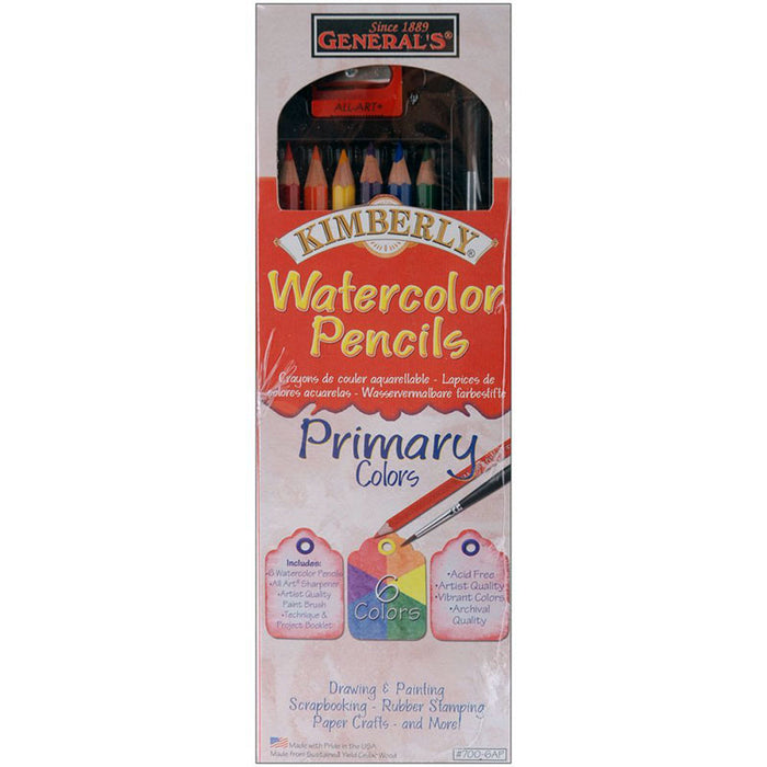 Watercolor Pencils 6 Primary Colors Discontinued